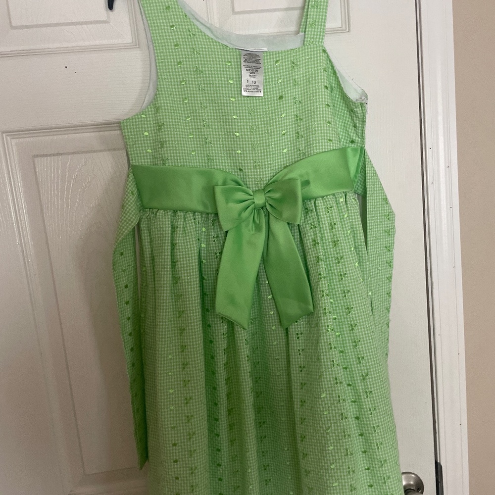 kids green Bonnie Jean dress